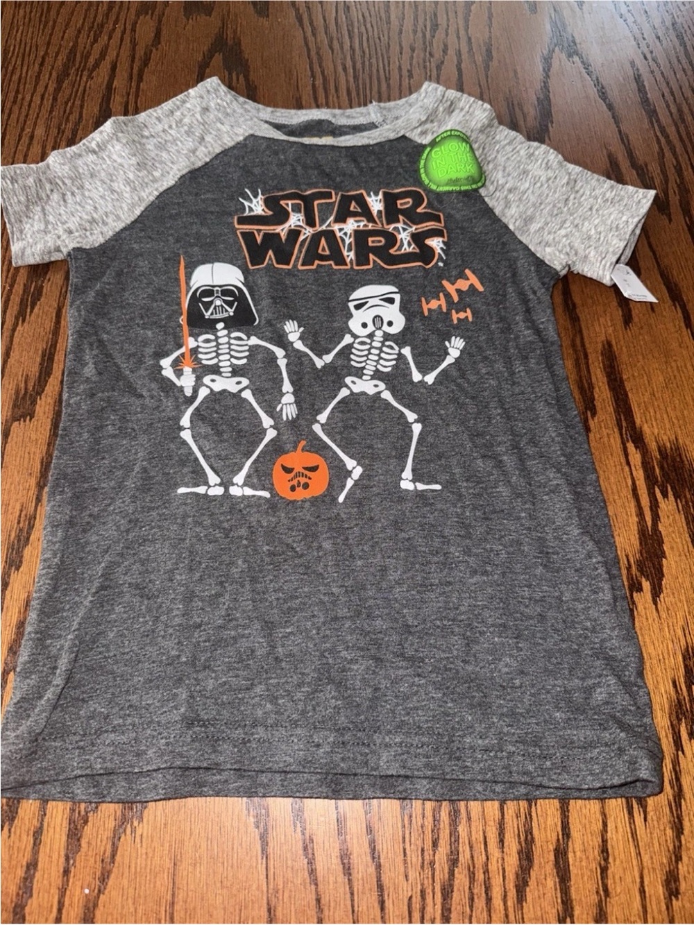 NWT Boys 3T Disney Star Wars Halloween Vader Storm Trooper Skeleton Tee